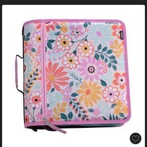 Case-it 3" Printed Nylon Ring Binder with Internal/External Pockets Bunch •